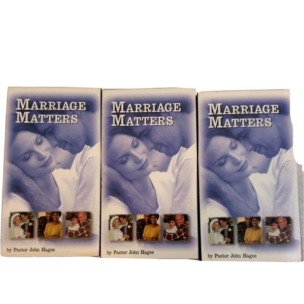 Marriage Matters By Pastor John Hagee 3 VHS Tape Set Volume 1-3